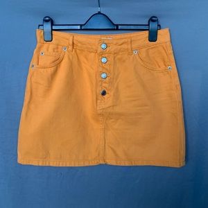 Topshop denim mini skirt
